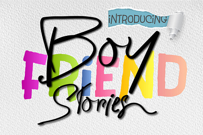 Boyfriend Stories Font aesthetic fonts