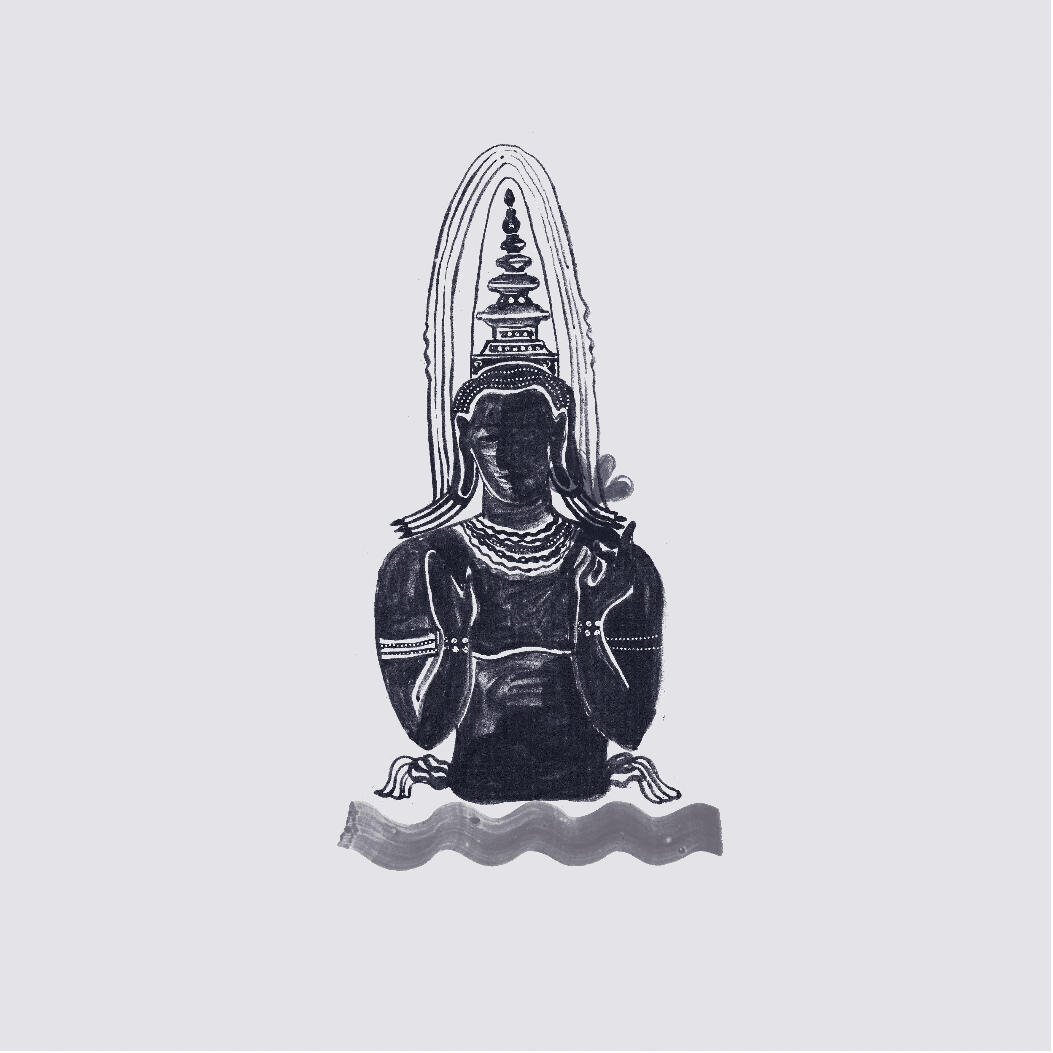 Celestial beings - local deities abstract concept drawing illustration simple