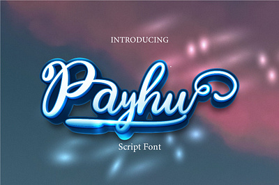 Payhu script font brand brand identiy branding card cover graphic design logo social media post weeding invitation