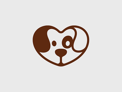 Lovely dog brand branding design dog elegant graphic design heart hire illustration inquiry logo logotype love lovely mark minimalism minimalistic modern pet sign