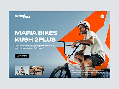 Bike landing page design bike creative cycle design electric bike illustration ui ui ux ui design uidesign uiux