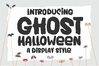 Ghost Halloween Font illustrative