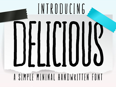 Delicious Font creative writing