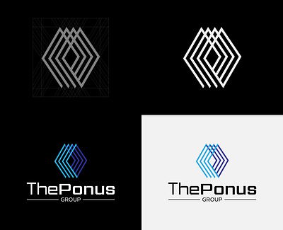 The Ponus Group logo for business brandidentity branding design graphicdesigner illustration logo logocreator logodesigner logoinspiration logomaker logotypedesign ui
