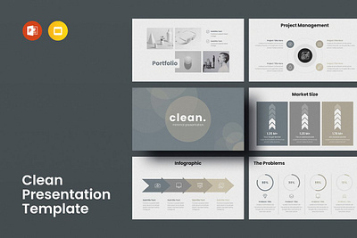 Clean Presentation Template animation