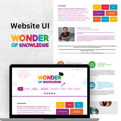 Educational Website UI educational figma logo science ui web ui website