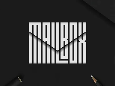 MAILBOX logo design brand identity branding design icon illustration initials lettering logo logo design logotype minimal logo monogram symbol typography