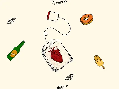 Tea Heart 3d animation branding design fyp graphic design illustration motion graphics