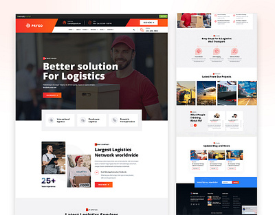 Prygo – Transport & Logistics HTML5 Template transport company