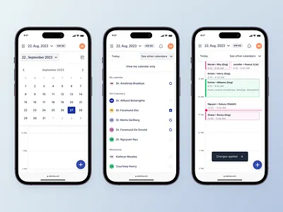 VeteraSky - Responsive Vet Calendar 🗓️ appointment calendar clinic components mobile pet product design responsive saas schedule ui uxdesign veterinary