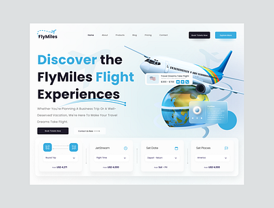 FlyMiles branding design figma frontend design graphic design illustration landing page logo