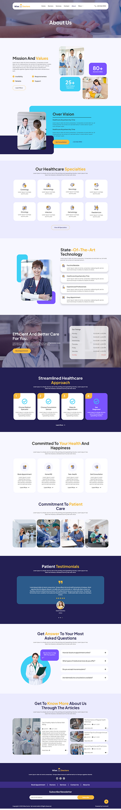 About section of Healthcare & Medical Elementor Template kit clinic consultation doctor healthcare healthcare center hospital medical medical center online doctor polyclinic telemedicine