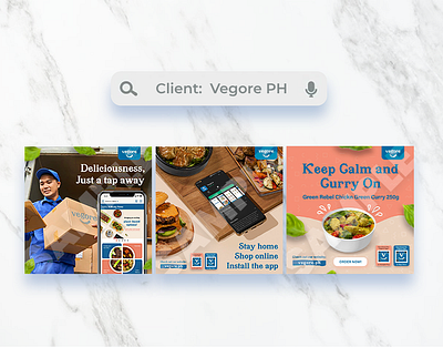 Square Graphics for Vegore PH [2023] ads advertisement advertising design food graphic design graphics marketing social media social media post vegan