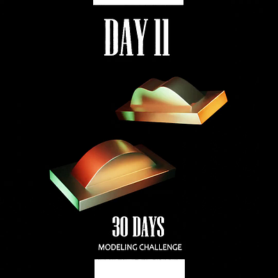 30 days modeling challenge - day 11 3d animation b3d blender metallic modelling motion graphics