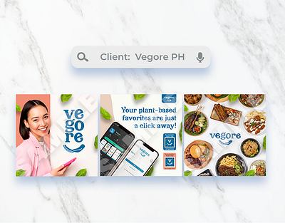 Square Graphics for Vegore PH [2023] ads advertisement advertising design food graphic design graphics marketing social media social media post vegan