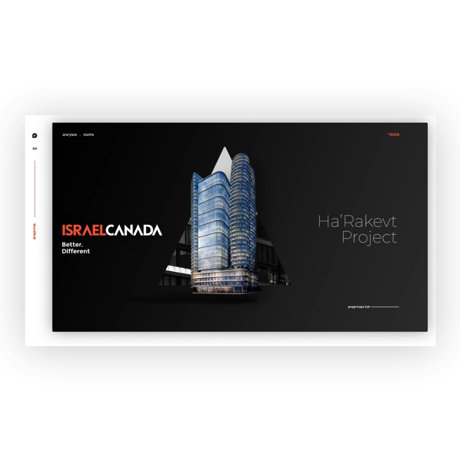 Real estate website design motion graphics ui website design