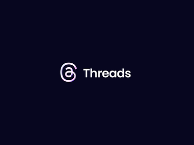 Threads app icon - redesign concept app branding design graphic design illustration logo typography ui ux vector