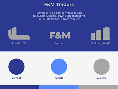 F&M Building and Marketing logo. adobe branding building color designs graphic design illustrator logo logodesign photoshop vector