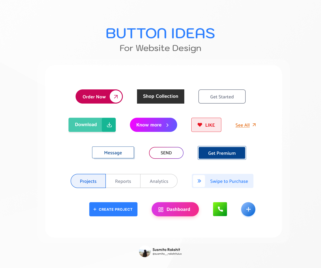 Button Ideas | Website Design by Susmita Rakshit on Dribbble