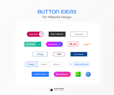 Button Ideas | Website Design branding design illustration ui website