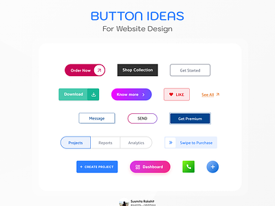 Button Ideas | Website Design branding design illustration ui website