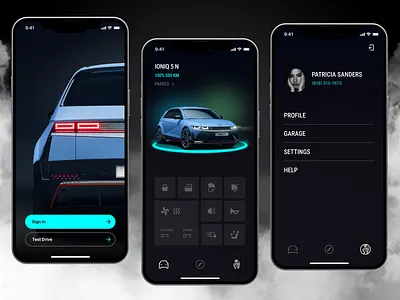 Driver application app auto car driver electric mobile vehicle