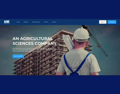 Company Landing page - UI/UX landing page ui ux web design website