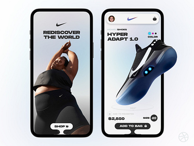 Nike App Design app design ecommerce nike sneakers ui ux