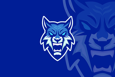 Wolf Mascot Logo animal branding business design esport logo game gamer gaming graphic design illustration logo sport vector wolf logo wolf mascot