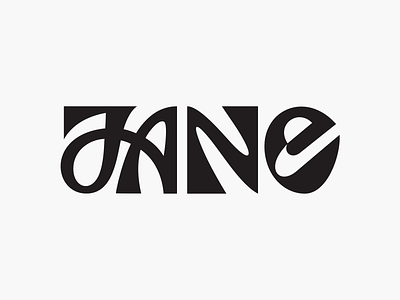 JANE 🔘 belcdesign branding customtypo flatlogo letters logodesign logomark logotype minimalism patrykbelc typography