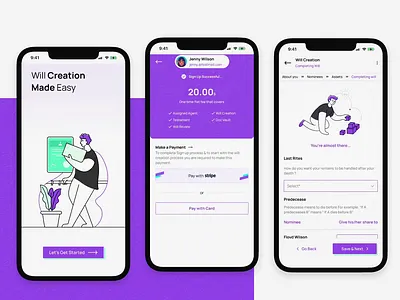 Minimal App Design - Will Maker app app design application design graphic design illustration logo minimal design ui uidesign uiux uiux design