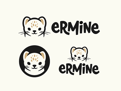 ermine animal ermine icon illustration logo logodesign logotype mascot symbol