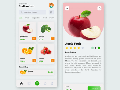 The Organic Table animation foodblog fruits onlinesite organic ui uiux ux vegetables