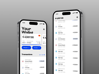 Bank Account account app design bank bankaccount creditcard dasboard design figma homepage interface ios ios 16 iphone iphone 14 pro mobile money transfer ui ux wallet