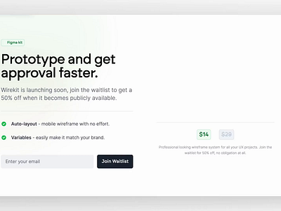 Wirekit Website Animation animation figma illustration kit wireframe wirekit