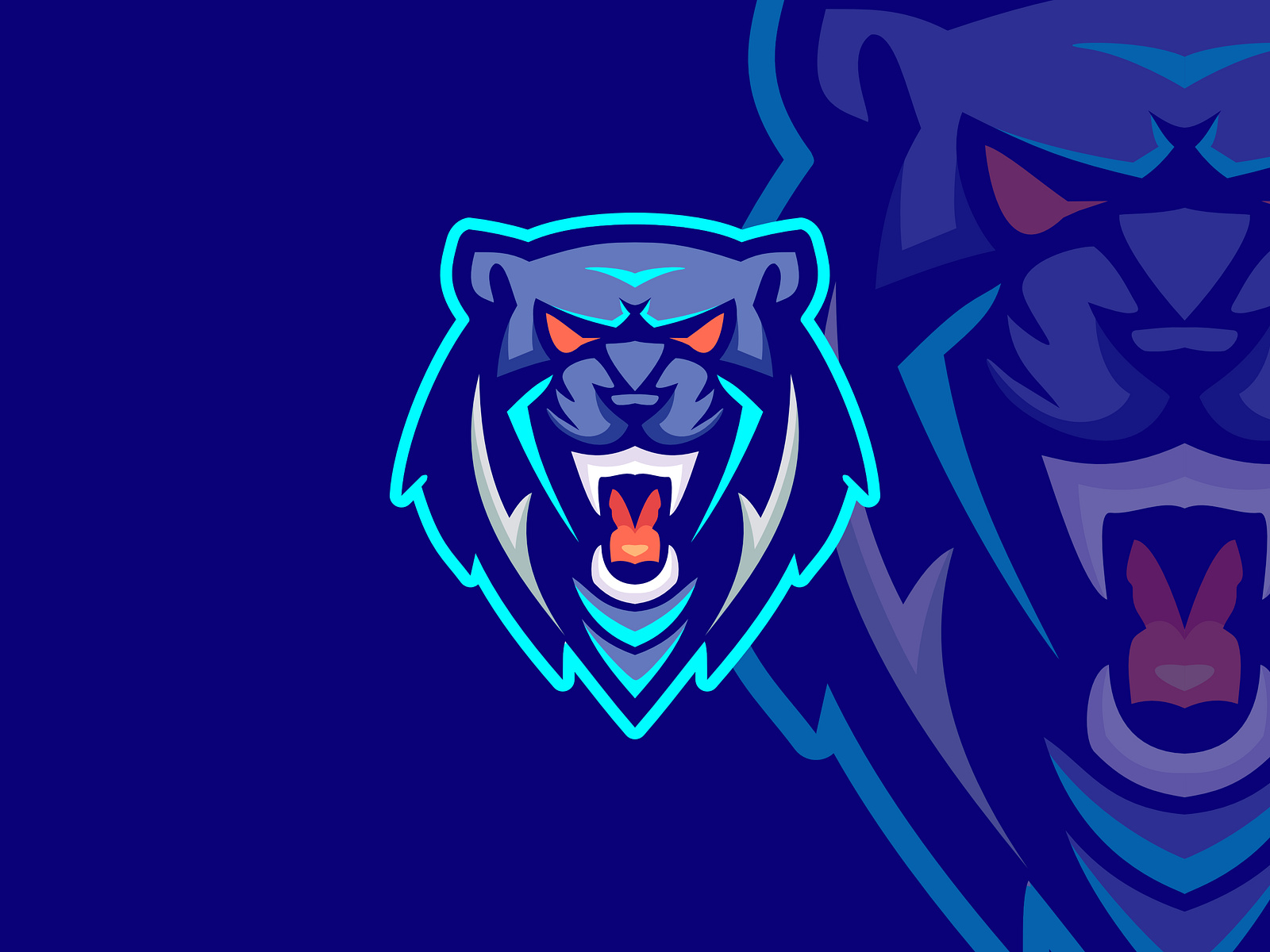 Panther Mascot Logo by Ranusaban on Dribbble