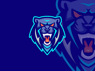 Panther Mascot Logo animal branding business design esport logo esport team game gamer gaming graphic design illustration logo panther logo panther mascot vector