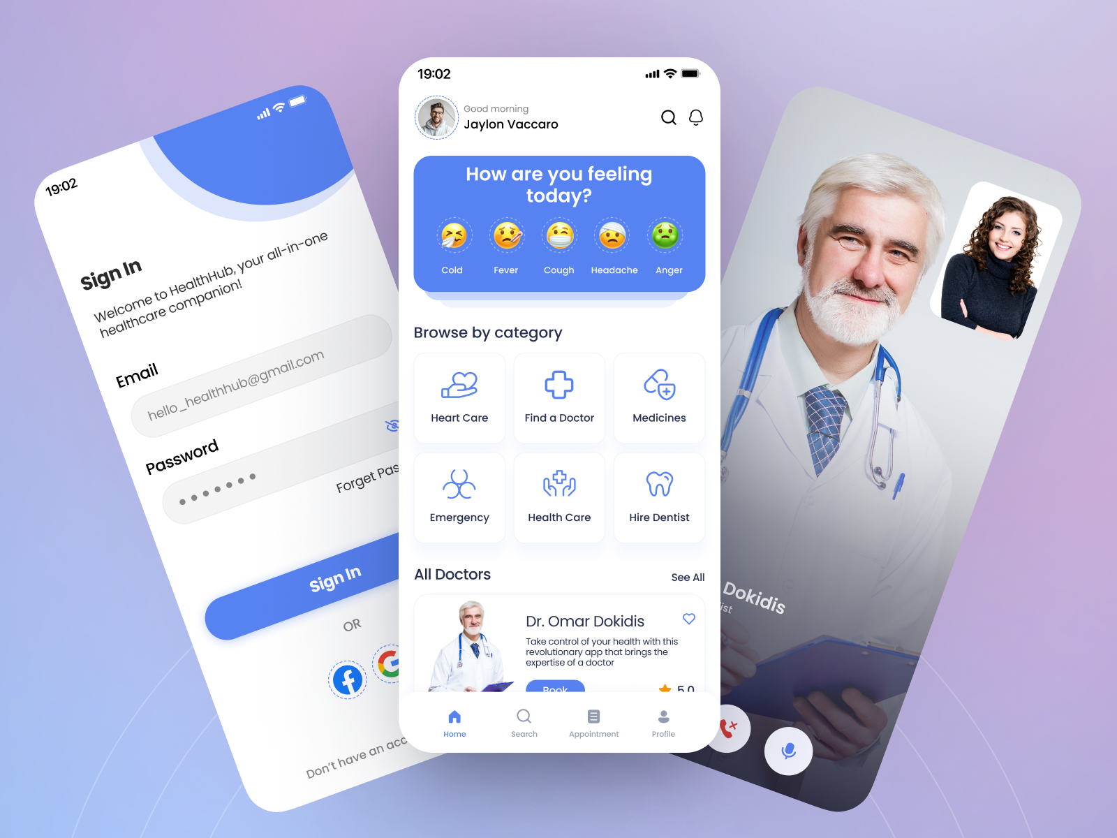 Medical App Design by Md Yeasir Arafat on Dribbble