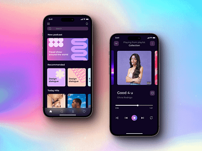 App music app graphic design music ui