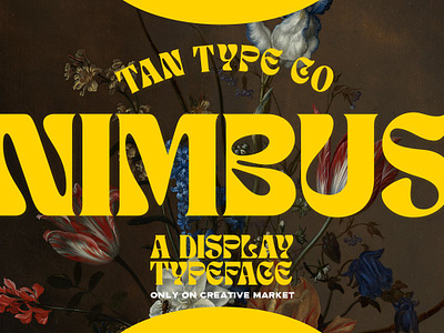 TAN - NIMBUS 70s font 80s font 90s font bold bold font bold typeface display font fun font psychedelic psychedelic font retro font unique font