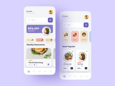 Eatly Food Delivery Mobile App UI P1 app eat app food food app ui design food delivery food delivery app food delivery app ui food delivery app ui design food delivery ui design food delivery ui ux food design ui mobile app ui design restaurant app ui ui