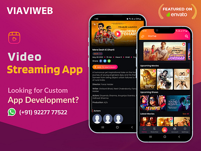 Video Streaming Android App | VIAVIWEB | Viavi Webtech android ott app android streaming app live tv ott android app. ott app video on demand app video streaming app