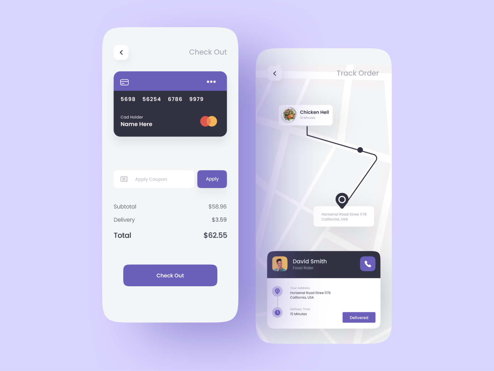 Eatly Food Delivery Mobile App UI P2 by Muhammad Yaseen on Dribbble