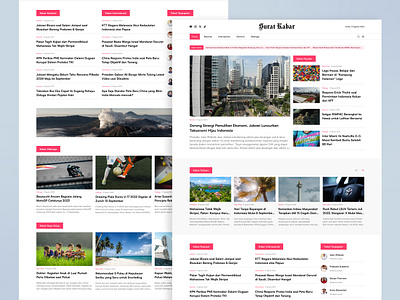 Surat Kabar - Online Newspaper article clean design indonesia magazine media media web news news paper newspaper ui ux web web design web designs