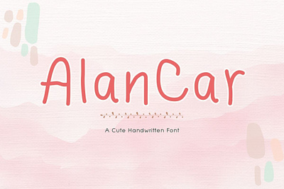 Alancar Font : A Cute Handwritten Font bodytext font cute fonts decorative font font hand writing font handwritten font kids font natural font realistic font simple font