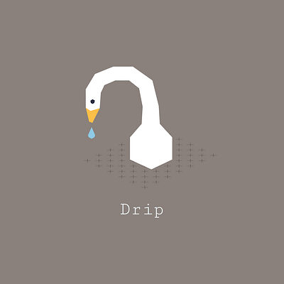 Dripping Goose Neck design graphic design illustration vector
