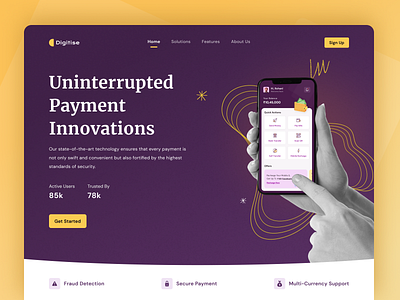 Payment Gateway Landing Page banking digital payment ewallet finance financial website fintech home home page landing landing page landing page design money transfer online payment pay payment payment gateway payment method payment system wallet