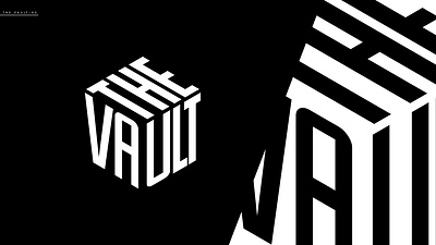 The Vault Logo design branding emblem font logo graphic design logo logo maker logotype text logo textbased logo typography unique logo urban logo wordmark logo