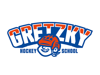 Gretzky Hockey School - Badge badge branding design emblem graphic design gretzky hockey icehockey logo mascot sport sports vector