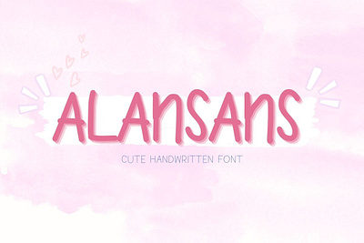 Alansans Font : Cute Handwritten Font bodytext font cute fonts decorative font font fonts hand writing font handwritten font kids font